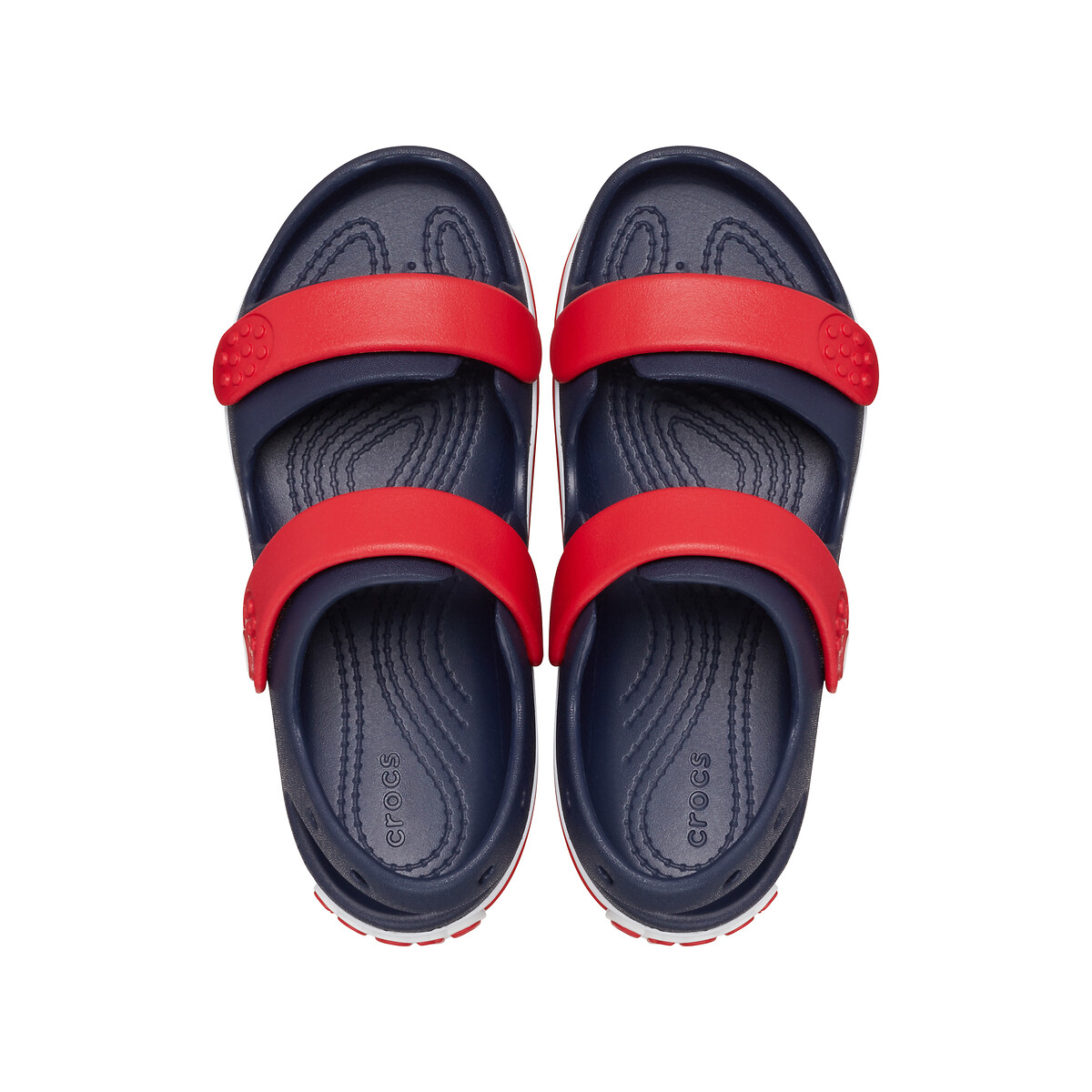 Kids Crocband Cruiser K Sandals navy blue/red, CROCS