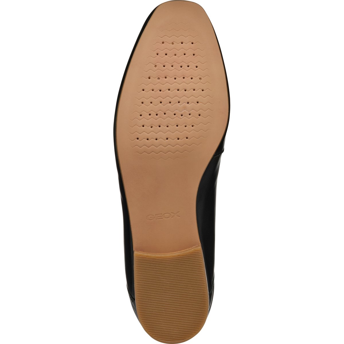 Mocassins en cuir Mantinea noir, GEOX
