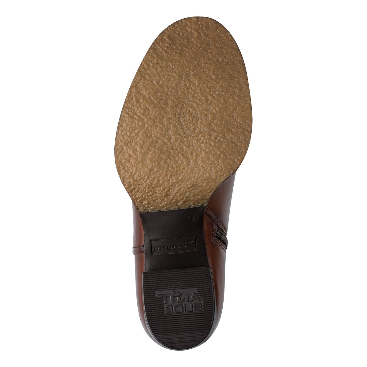 Bottes à petits talons, cuir, semelle antidérapante muscat, TAMARIS