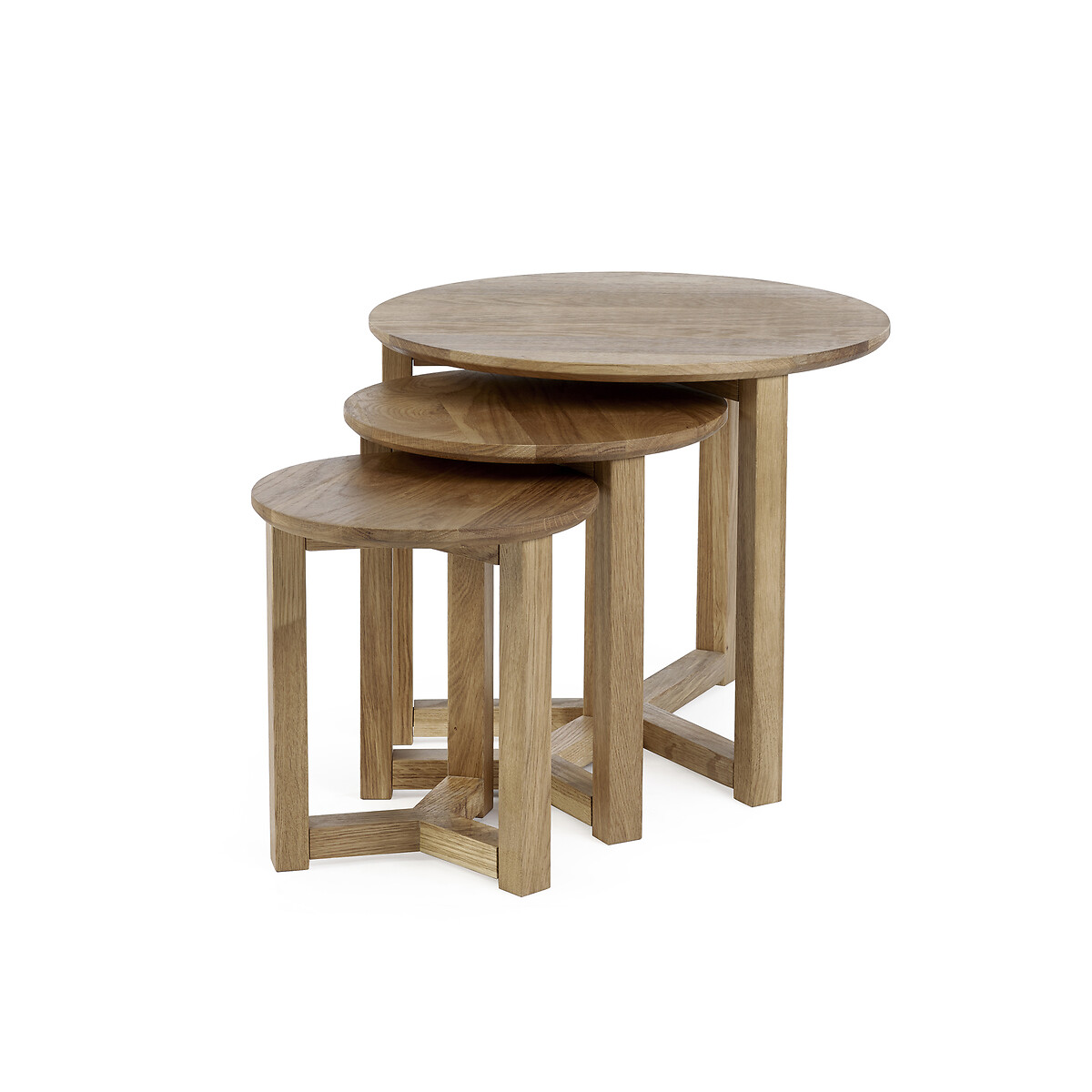 Nyra Oak Nest Of Tables (Set of 3) oak, SO'HOME