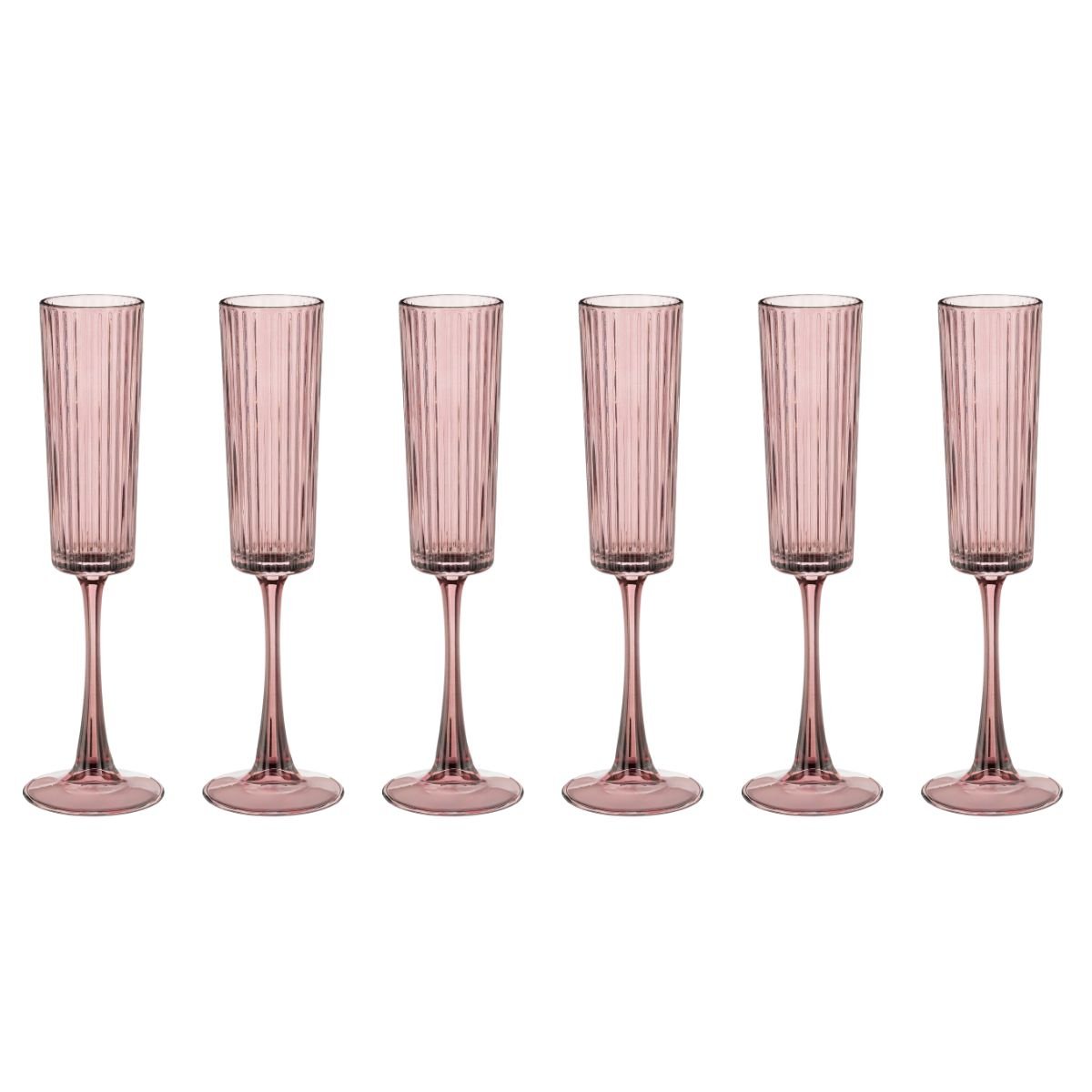 Verre de champagne GRIGIO rose, MICA DECORATIONS