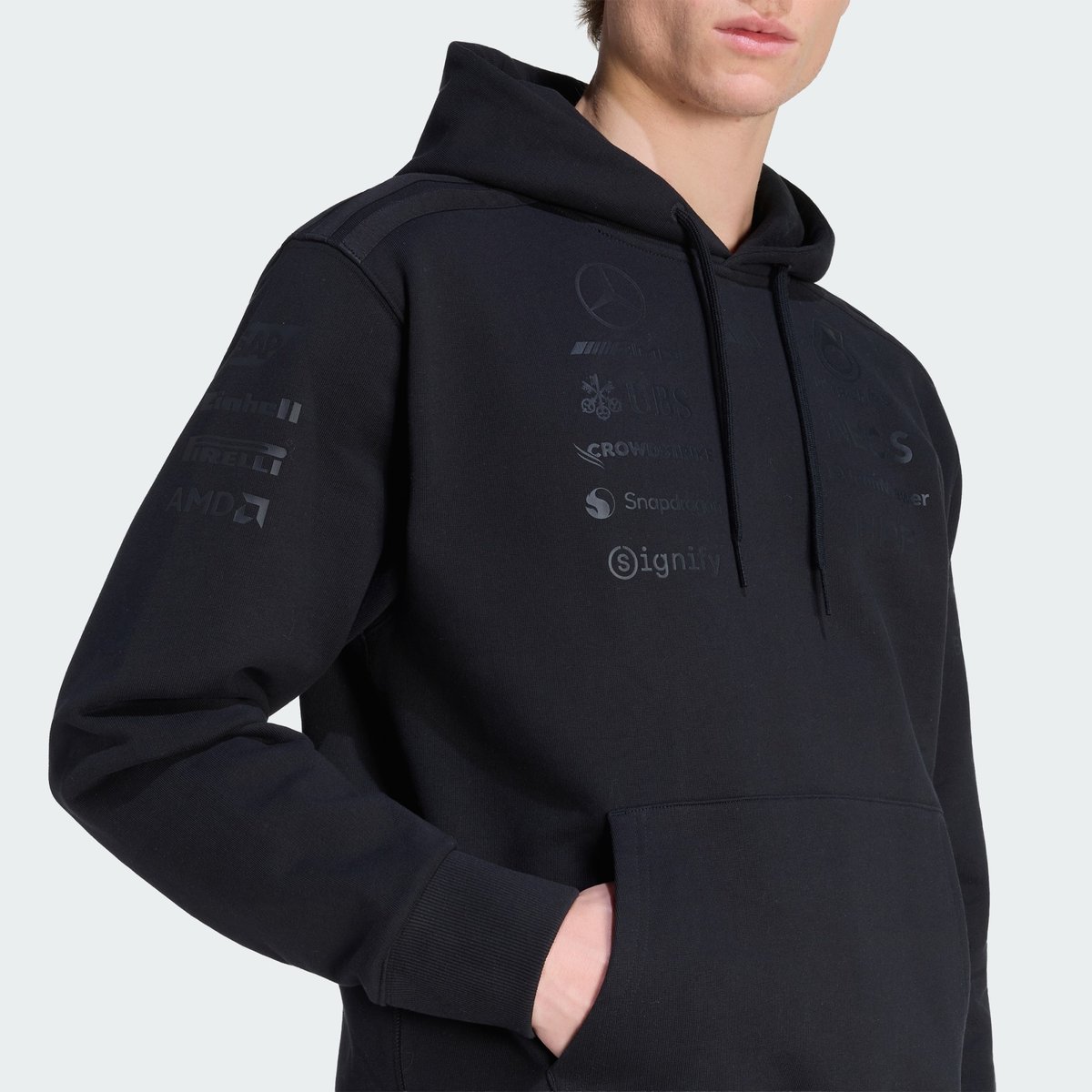 Sweat-Shirt À Capuche Mercedes - Amg Petronas Formula 1 Team Night Driver Hommes black, adidas Performance