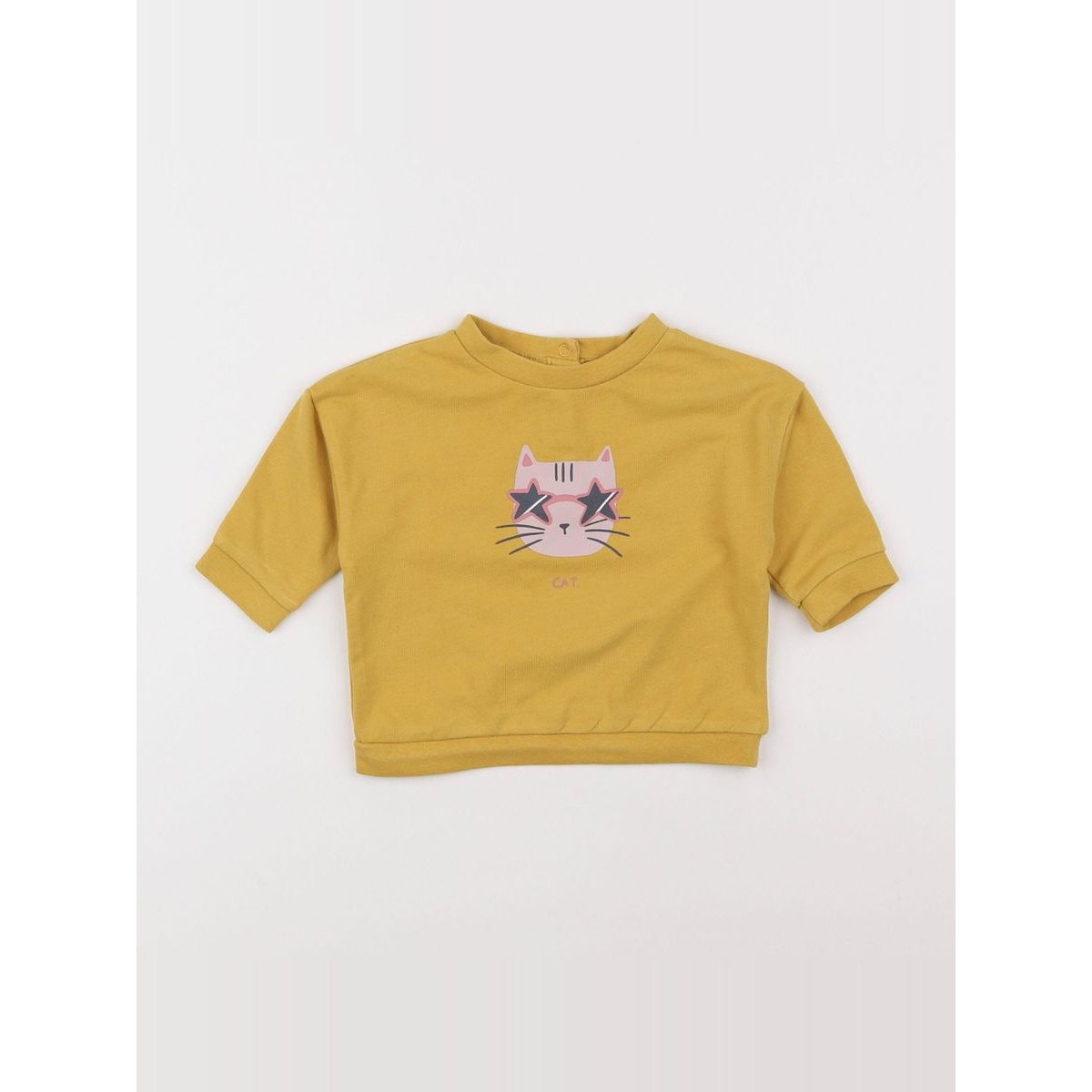 Sweat - Très bon état jaune, rose, VERTBAUDET