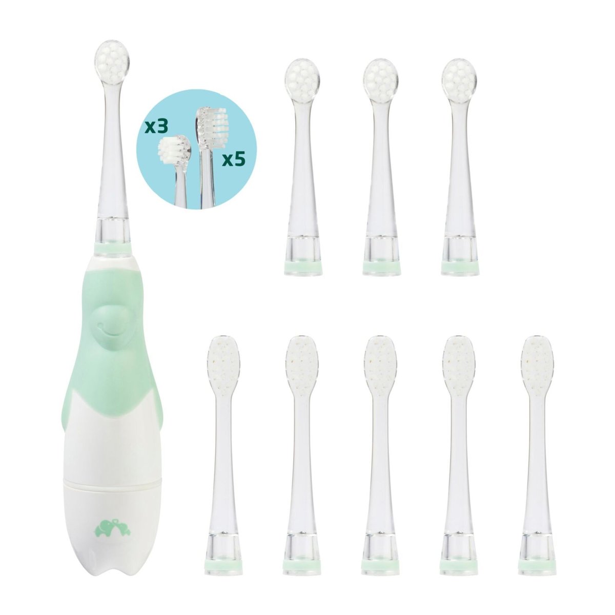 Brosse à dents électrique bébé première dents couleur unique, BEBECONFORT