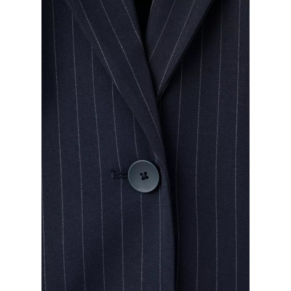 Blazer fines rayures bleu marine, MANGO TEEN