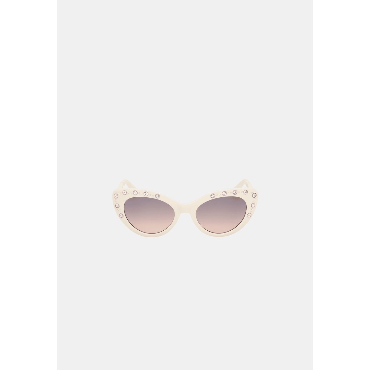 Lunettes De Soleil Œil-De-Chat blanc, GUESS