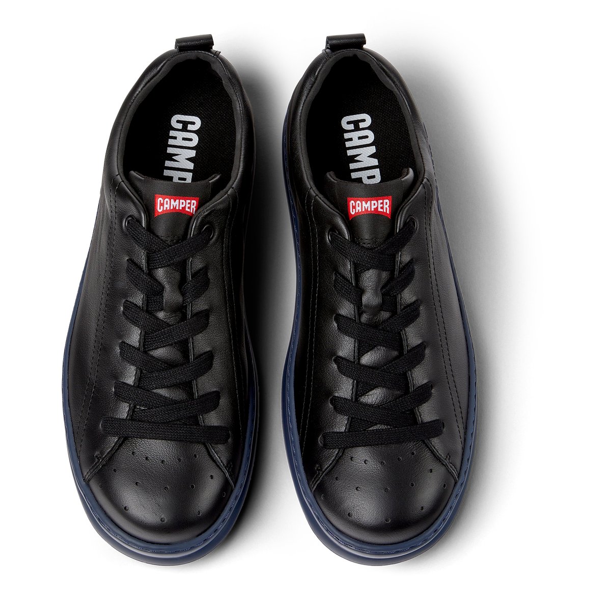 Baskets À Lacets Cuir Runner Four noir, CAMPER