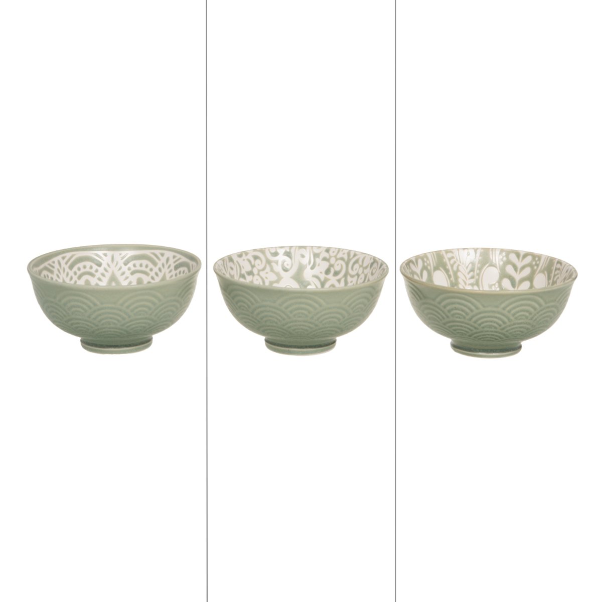 Coupelle  Safi 11,5 cm (lot de 3) vert, TABLE PASSION