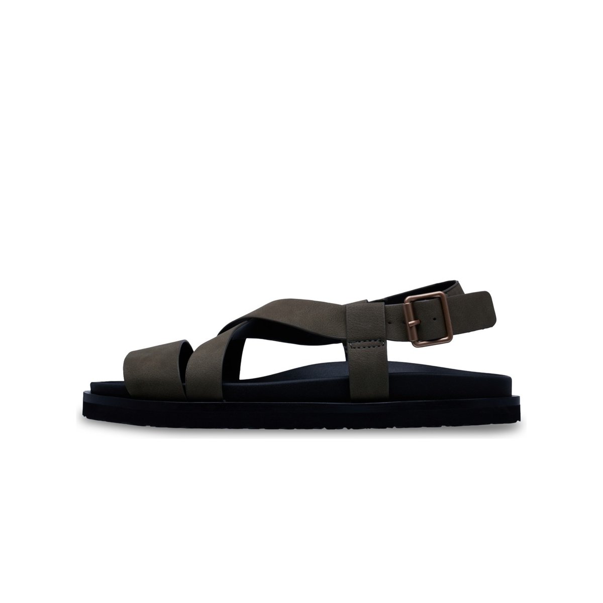 Sandales ZAHO CROSSED. vert oil green, ROXY