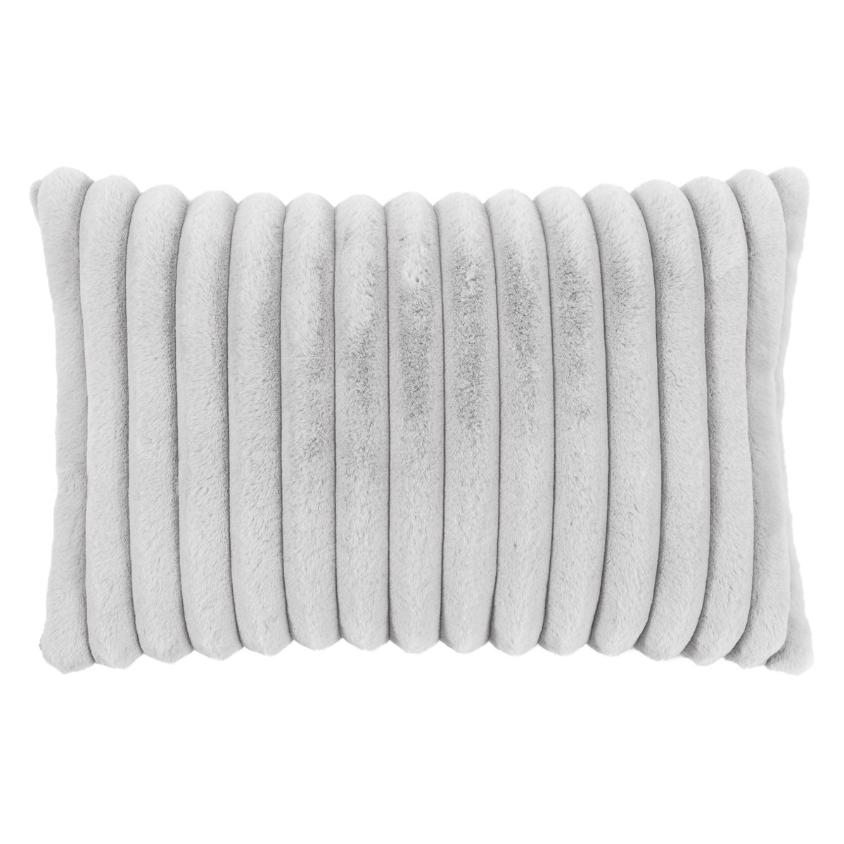 Housses de coussin douces imitation fourrure RAYA -Lot de 2 gris poudré, MAGMA HEIMTEX