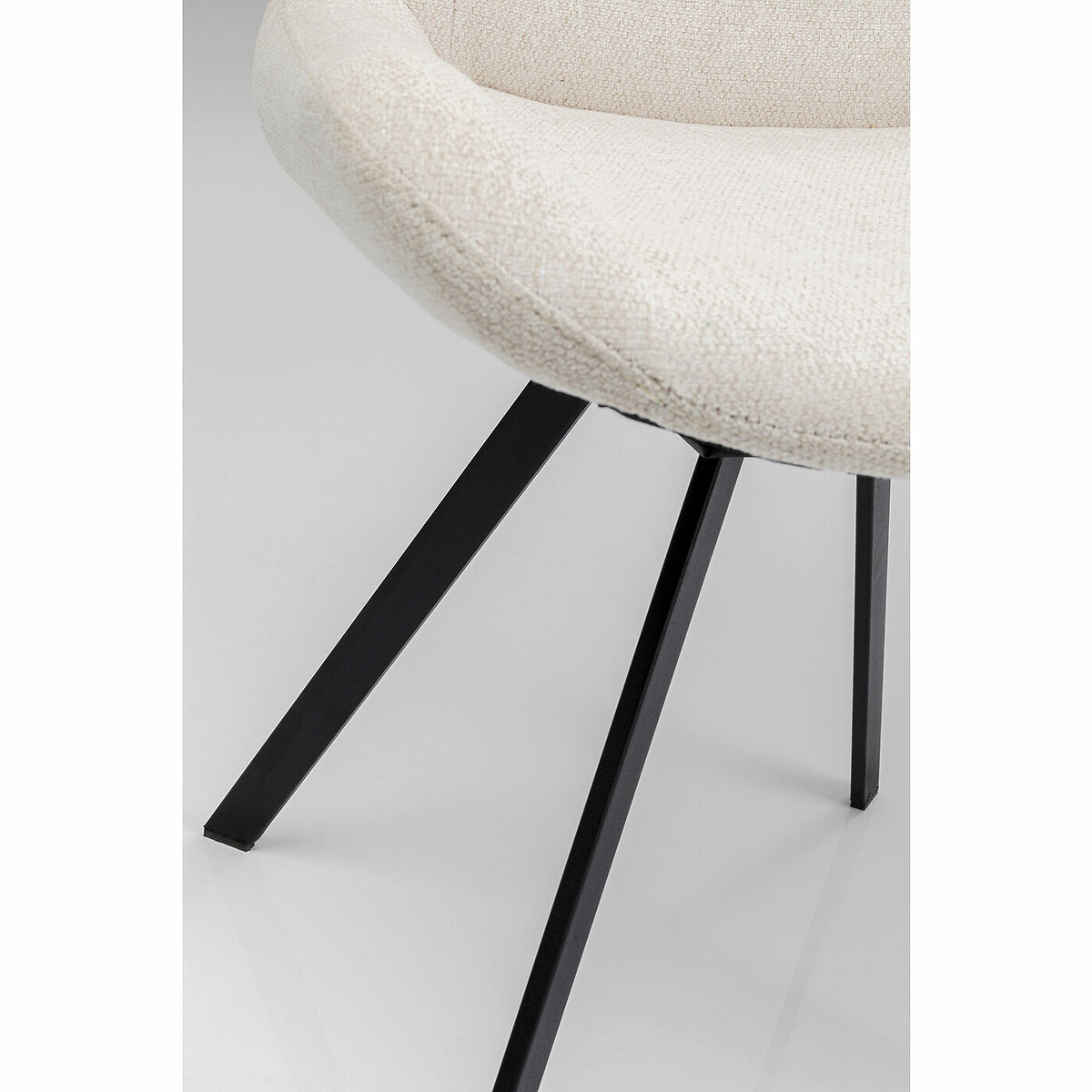 Chaise pivotante Blade crème crème, KARE DESIGN