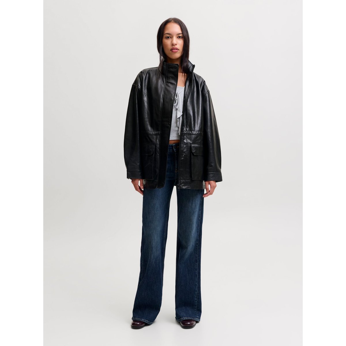 Veste En Cuir black, JJXX