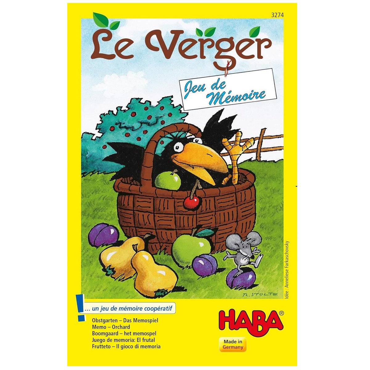 Le verger jeu de mémoire jaune, HABA