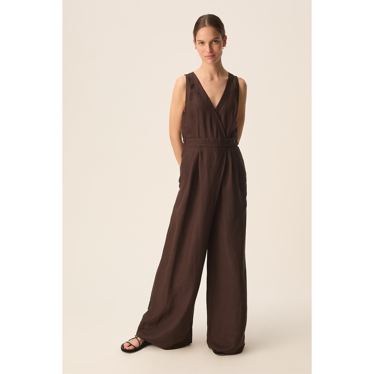 Combinaison pantalon sans manches, TAHOMI terre, DES PETITS HAUTS