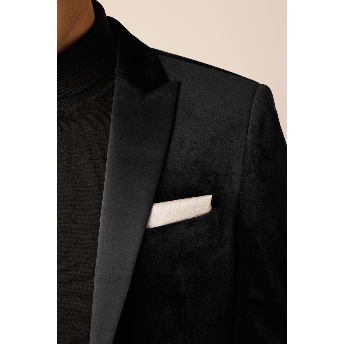 Blazer en velours noir, NEXT