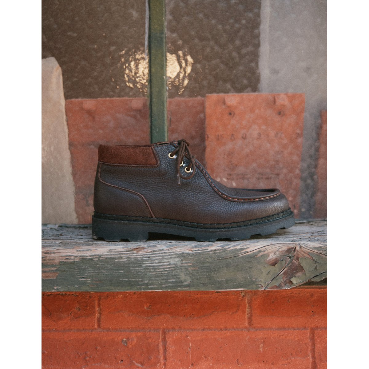 Bottines MOPA cuir grainé marron, ODAJE