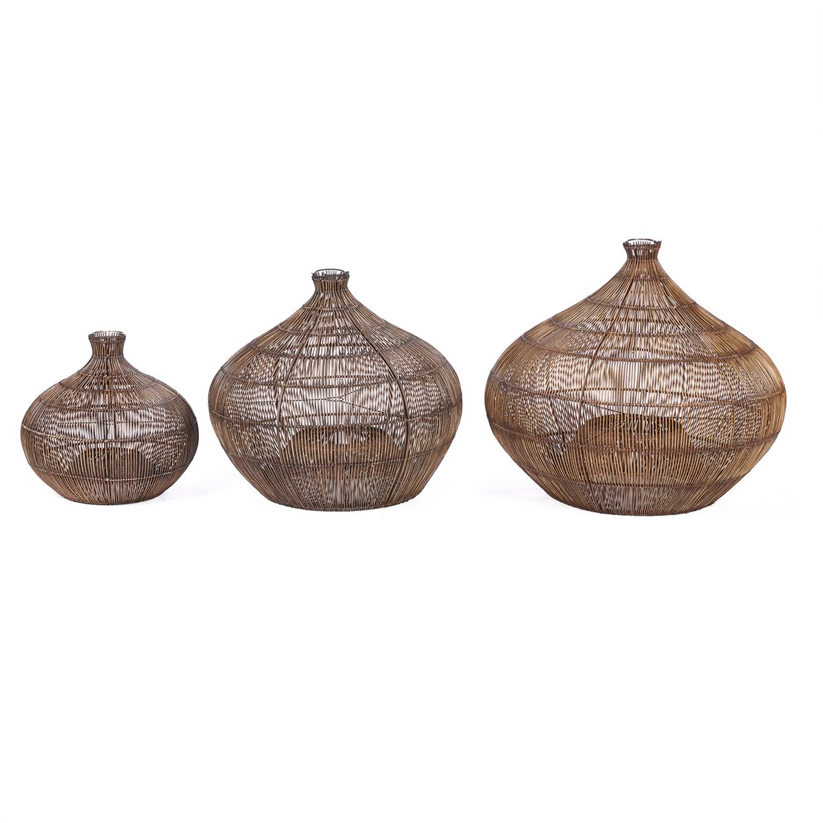 Suspension Noyer DESERT GOURD marron foncé, BAZAR BIZAR