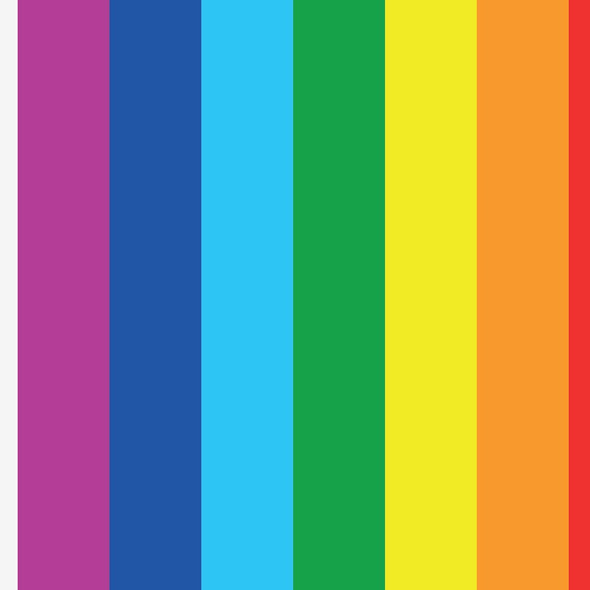 Papier peint, rainbow flag multicolore, HEXOA