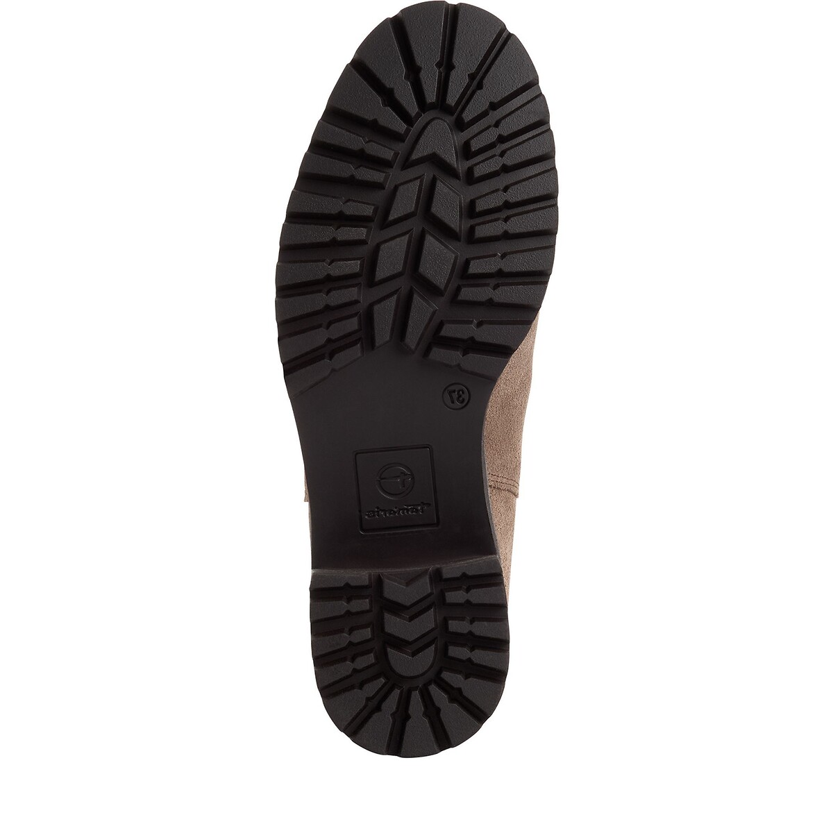 Bottines chelsea en cuir suède taupe, TAMARIS
