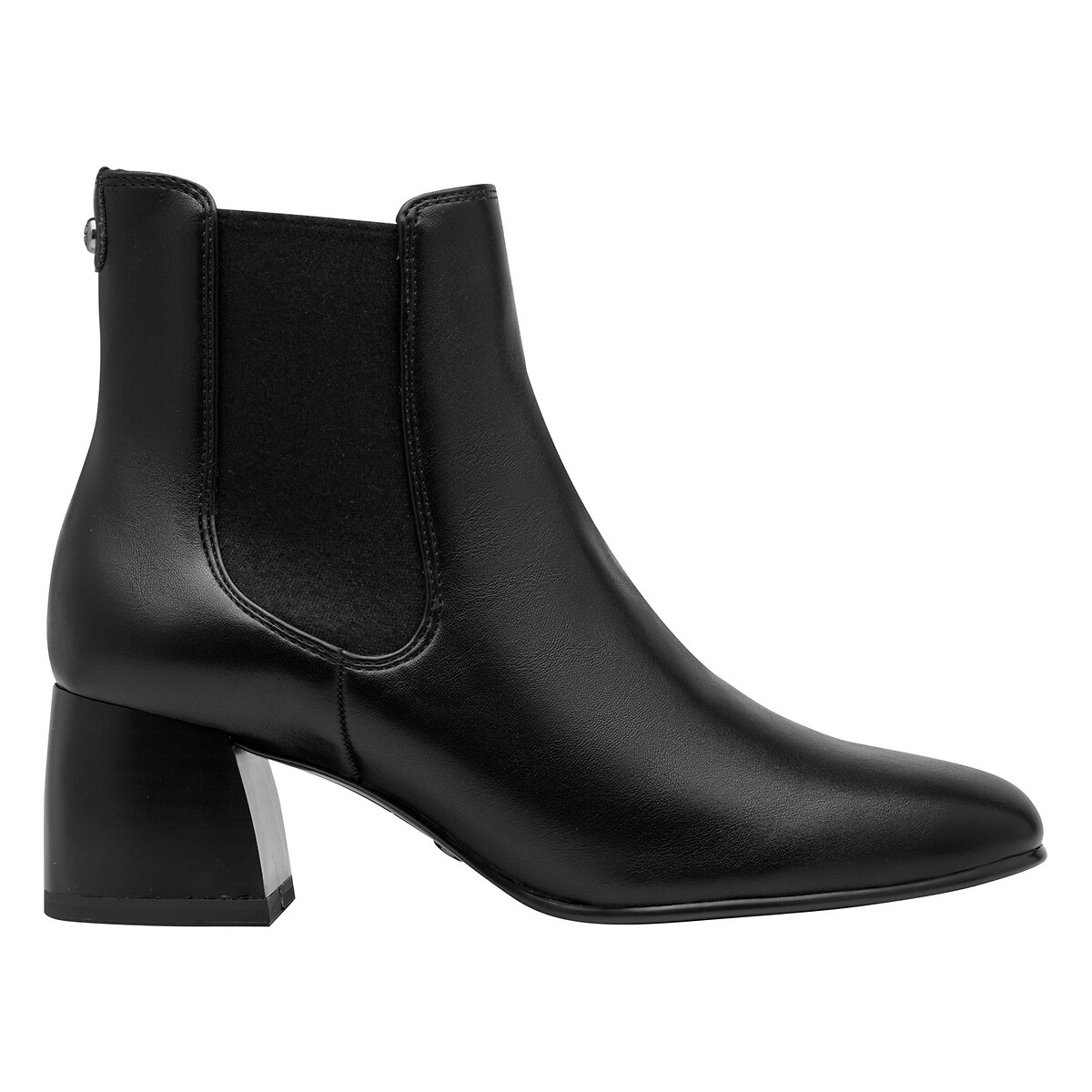 Bottines chelsea à talon noir mat, TAMARIS