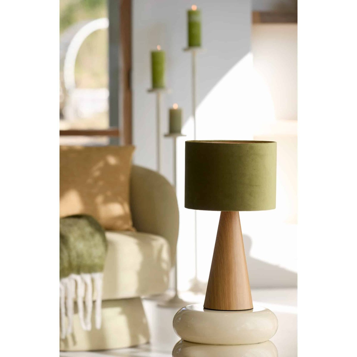 Base De La Lampe Métal DINAN naturel, LIGHT & LIVING