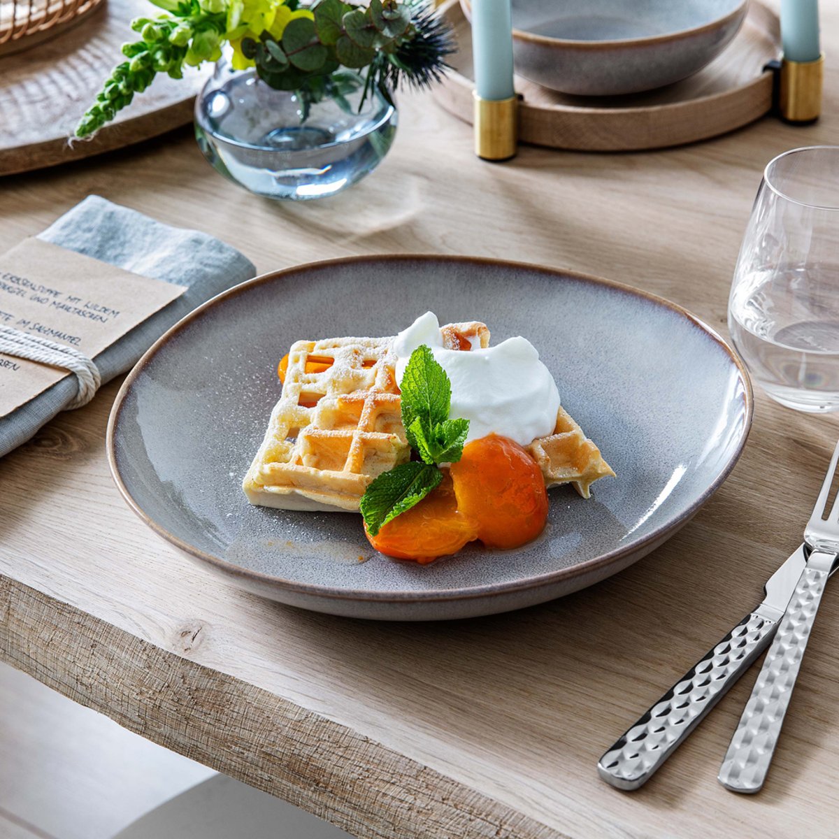 Coupe Plate LAVE beige, LIKE. BY VILLEROY & BOCH