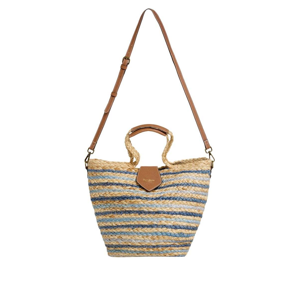 Sac Shopper En Jute denim, PEPE JEANS