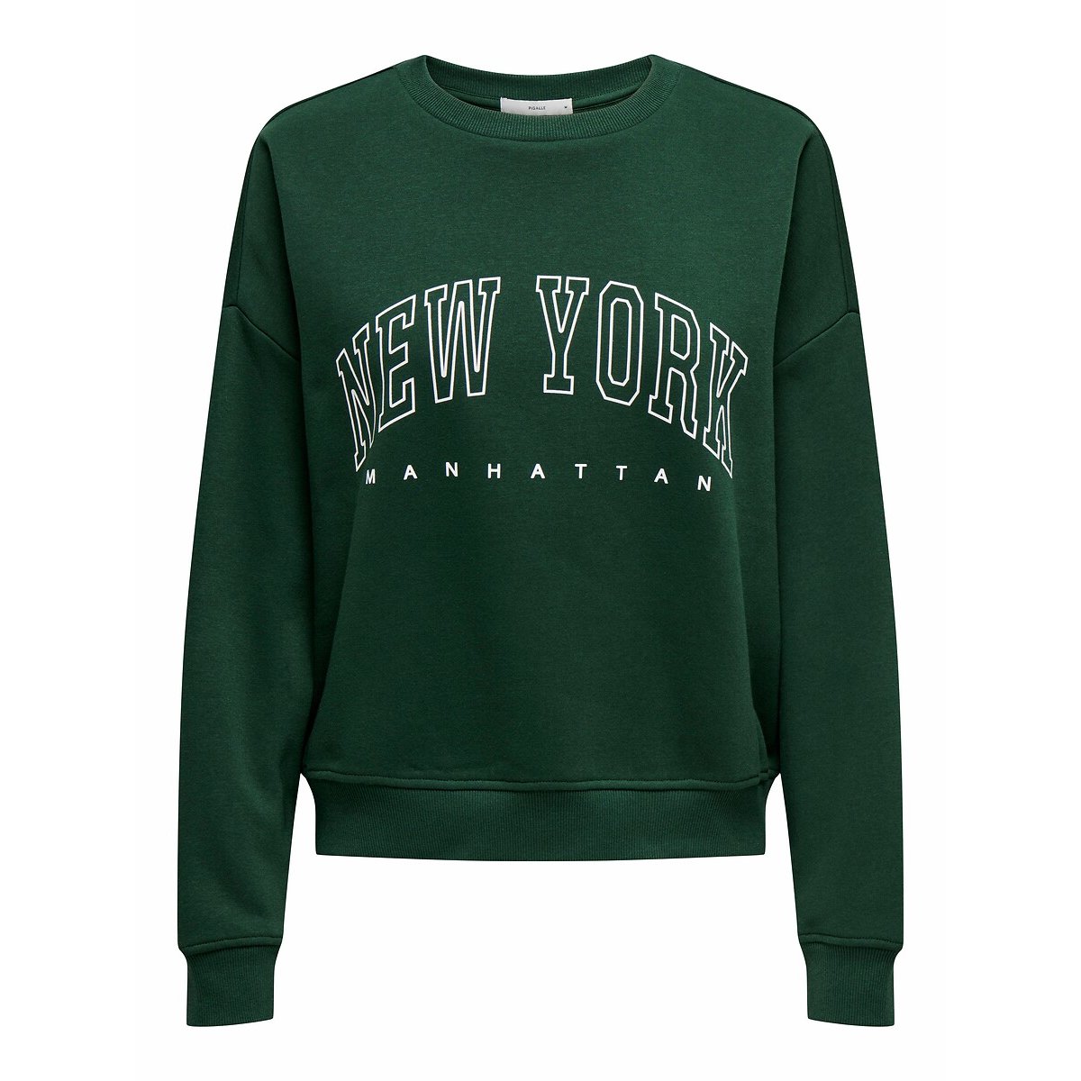 Sweat col rond vert, ONLY