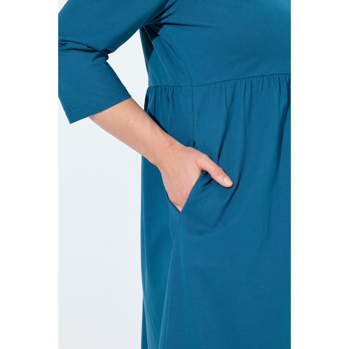 Robe en jersey pétrol, ULLA POPKEN