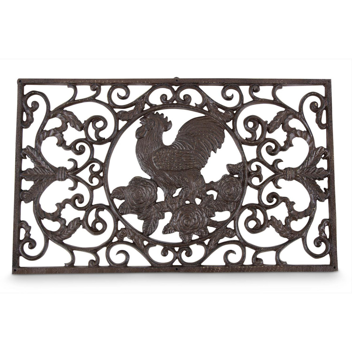 Paillasson rectangulaire fonte marron, DECORATION D’AUTREFOIS