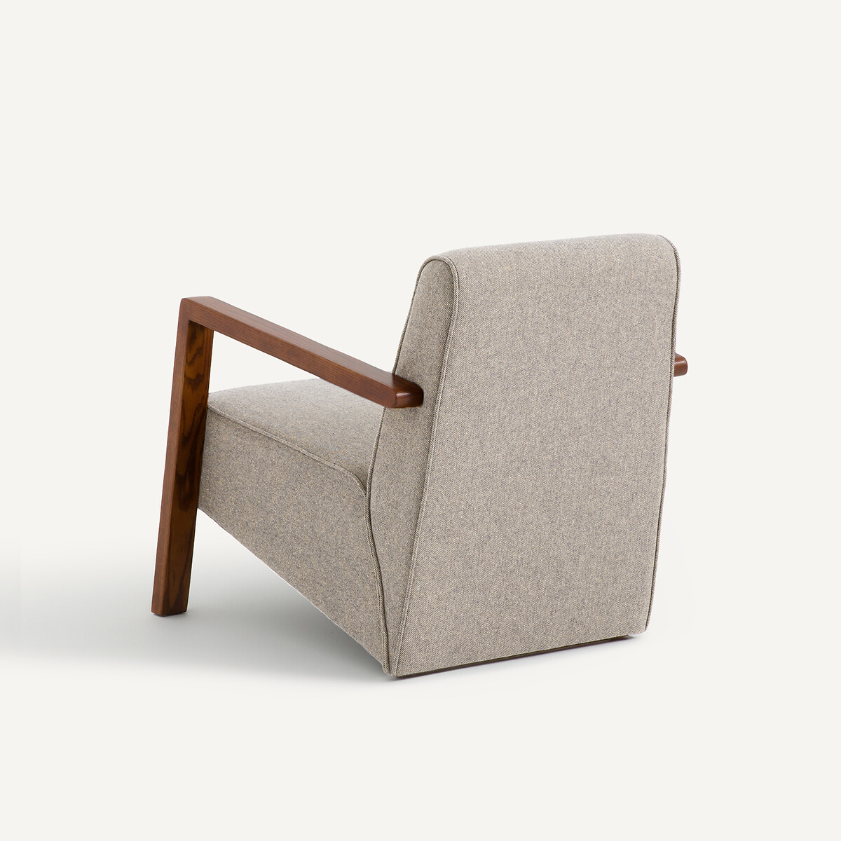 Fauteuil in wol en polyester Sanami naturel, AM.PM