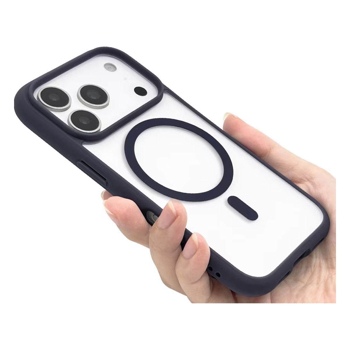Coque iPhone 17 Pro Magsafe Bleu indigo couleur unique, FORCE CASE