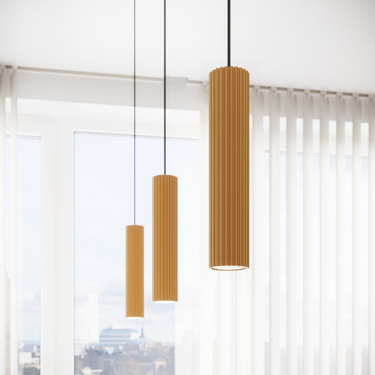 Lampe à poser Aluminium Doré GU10 1 Karbon jaune, EDEN