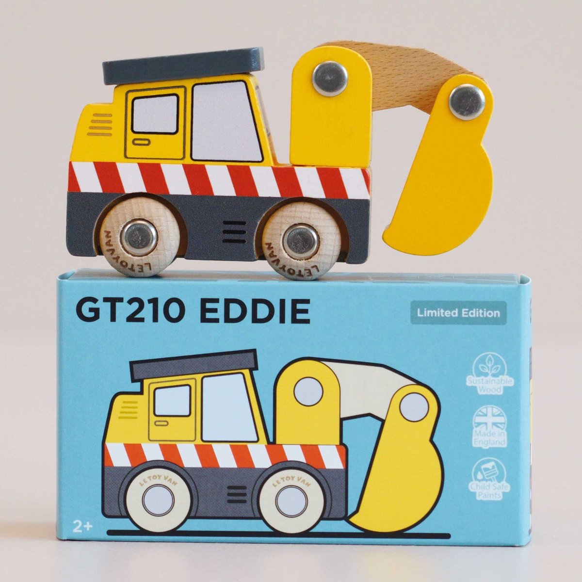 Tractopelle Eddie No 37 jaune, LE TOY VAN