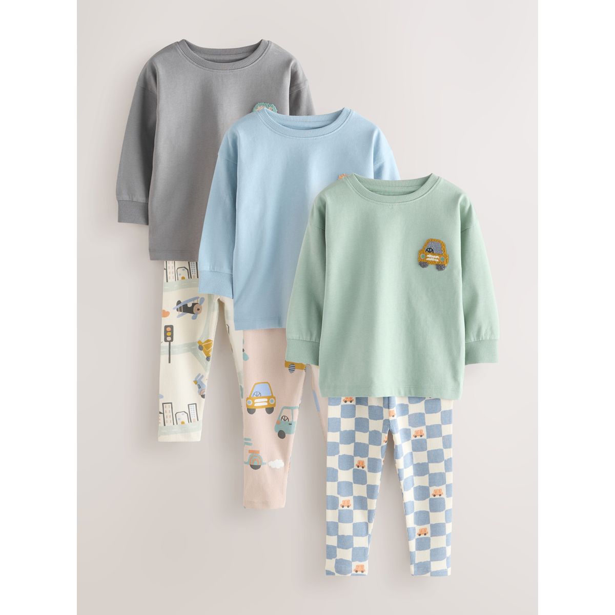 Pyjama décontracté, lot de 3 pastel multicolore, NEXT