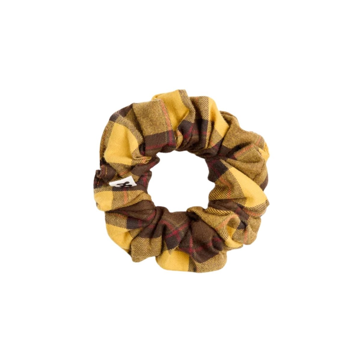 Chouchou tartan moutarde, NOA jaune, CAFIDE