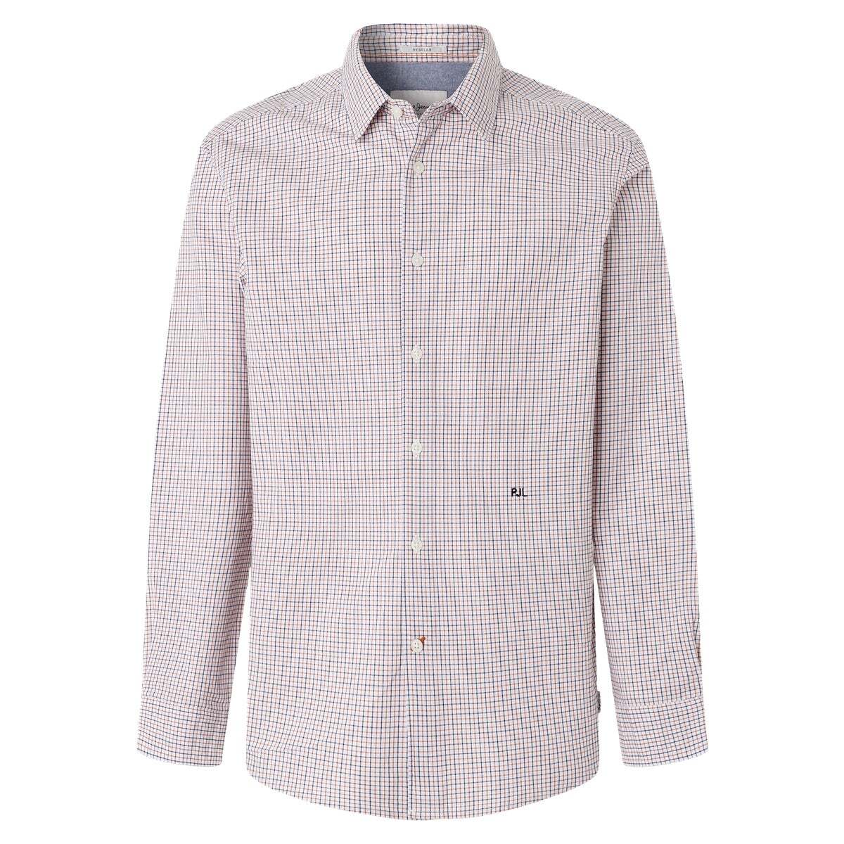 Chemise Coupe Regular À Carreaux En Sergé blanc ivoire, PEPE JEANS