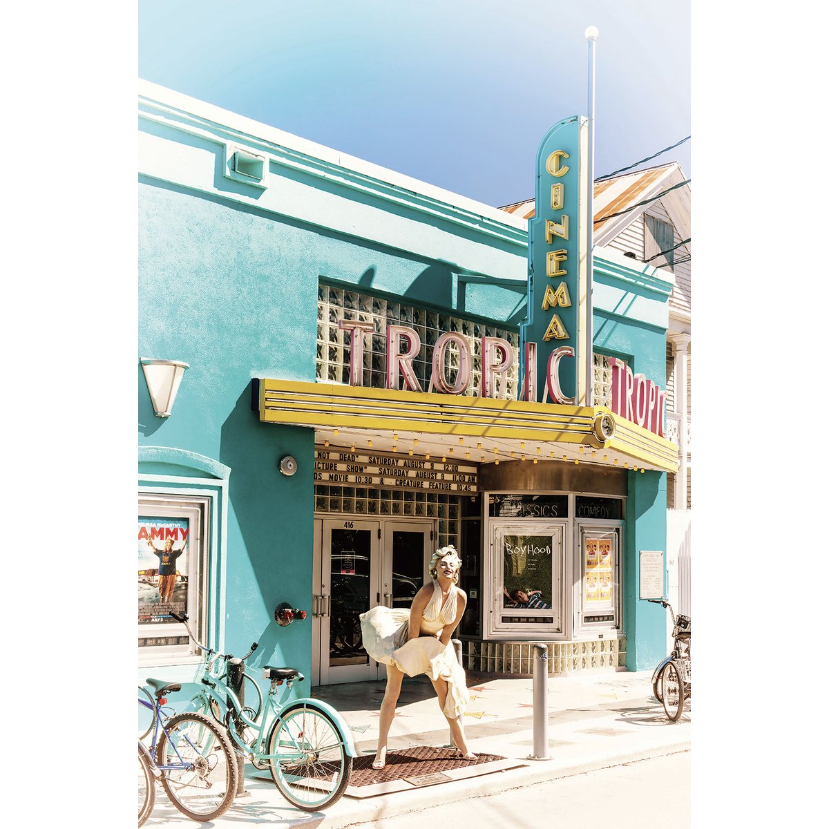 Tableau tropic cinema - key west - 416 tableau alu dibond, HEXOA