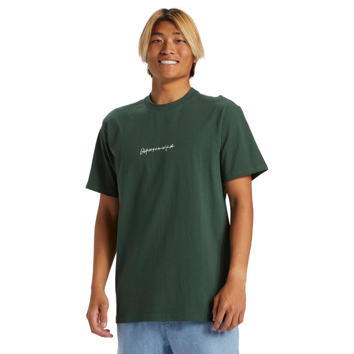 T-shirt QS RUSHED vert forest, QUIKSILVER