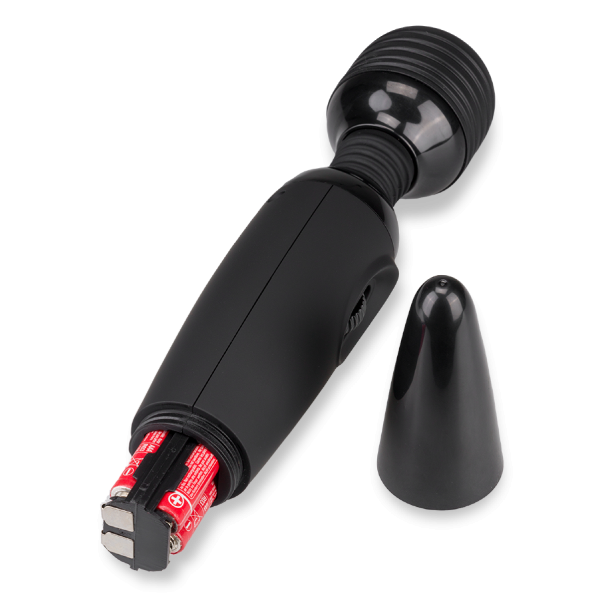 Vibromasseur puissant Fantasy Wand black 2 embouts noir, LOVE AND VIBES