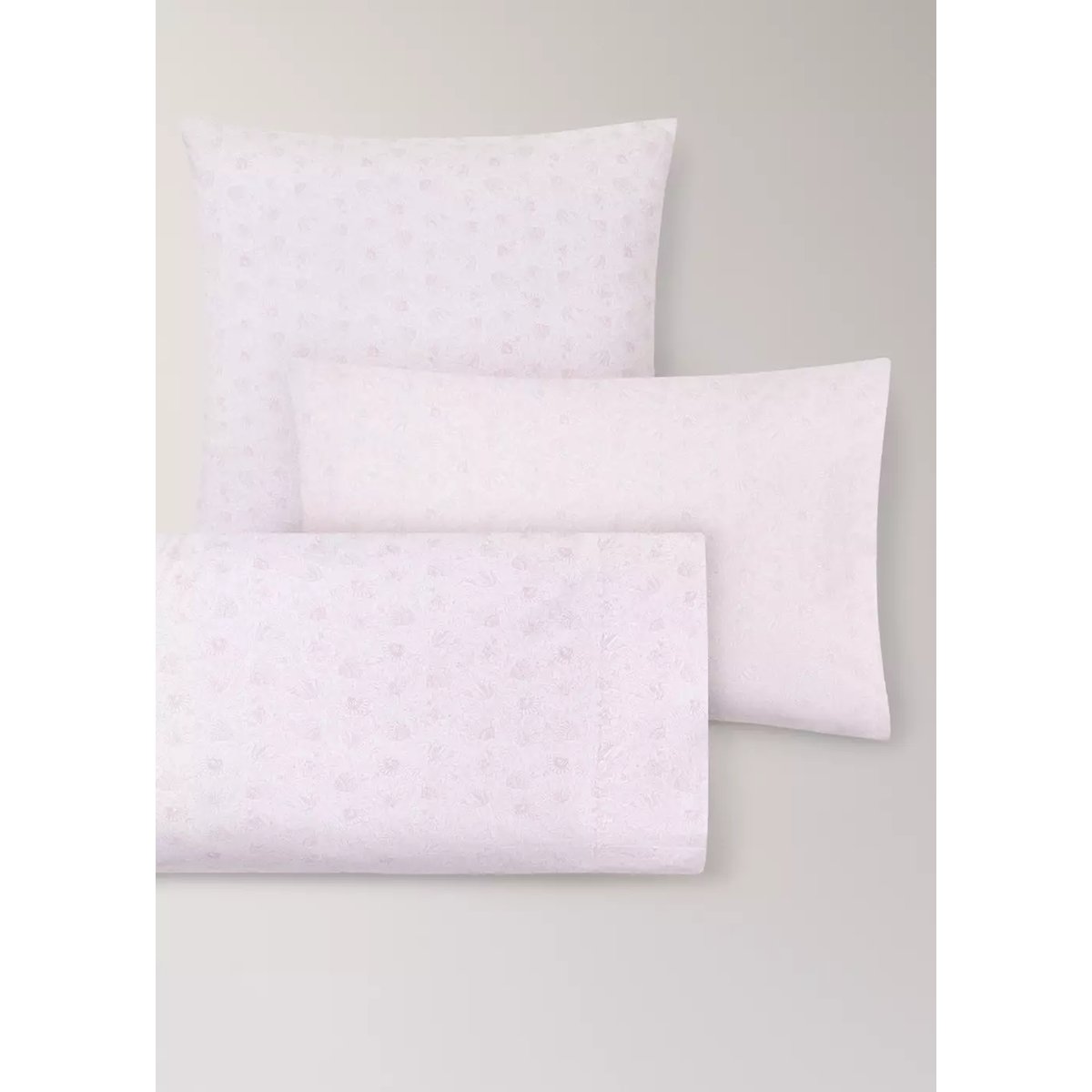 Taie d'oreiller enfant percale de coton fleurs 60x60 rose pastel, MANGO HOME