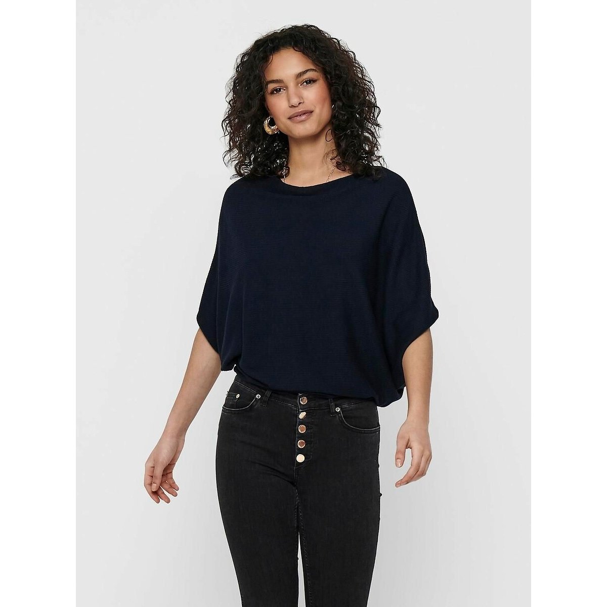 Batwing Sleeve Jumper navy blue, JDY
