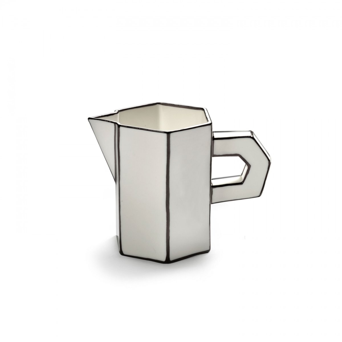 Cruche à lait en porcelaine Carte Blanche blanc, SERAX