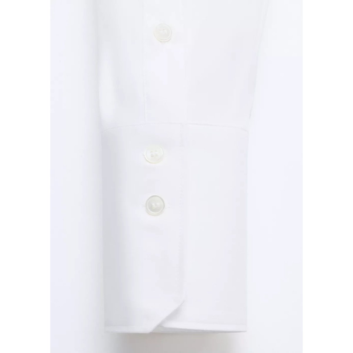 Chemise popeline courte blanc, MANGO