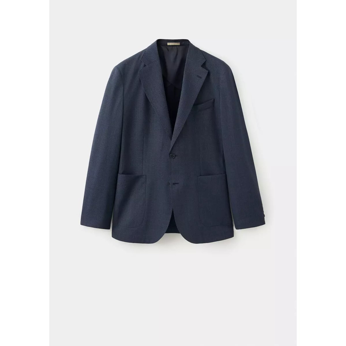 Veste laine mélangée slim-fit bleu marine, MANGO MAN