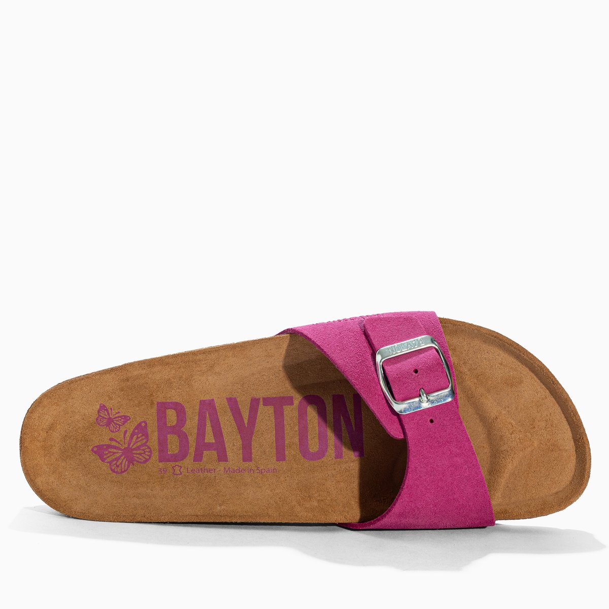 Sandales en cuir suédé ZEPHYR pink, BAYTON