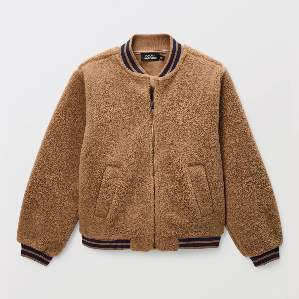 Bomber sherpa gabardine, MONOPRIX