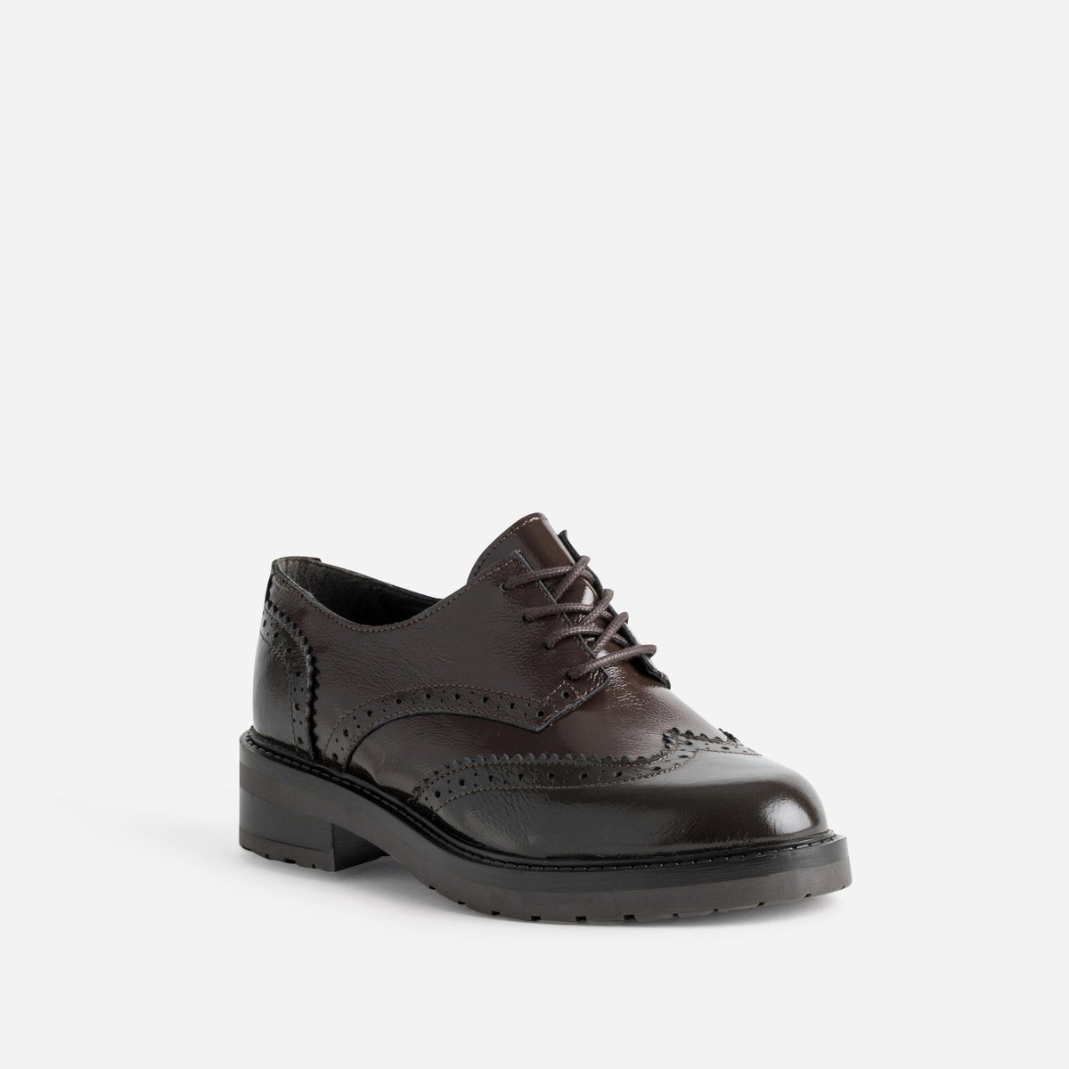 Derby en cuir FALMA chocolat, ERAM