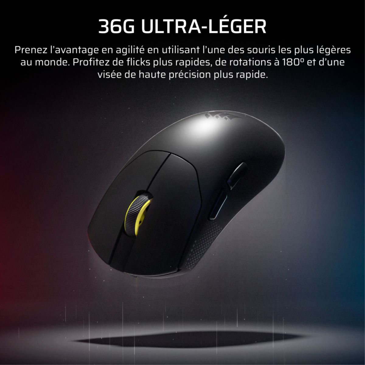 Souris Gamer Sans Fil SABRE v2 PRO ultralight wireless couleur unique, CORSAIR