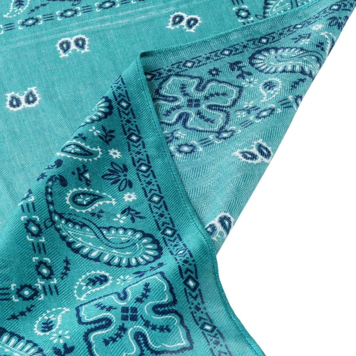 Foulard À Imprimé Paisley vert canard, PEPE JEANS